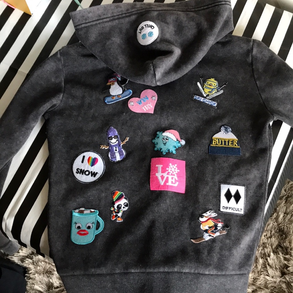 Butter sweatshirt winter designs girls 7/8